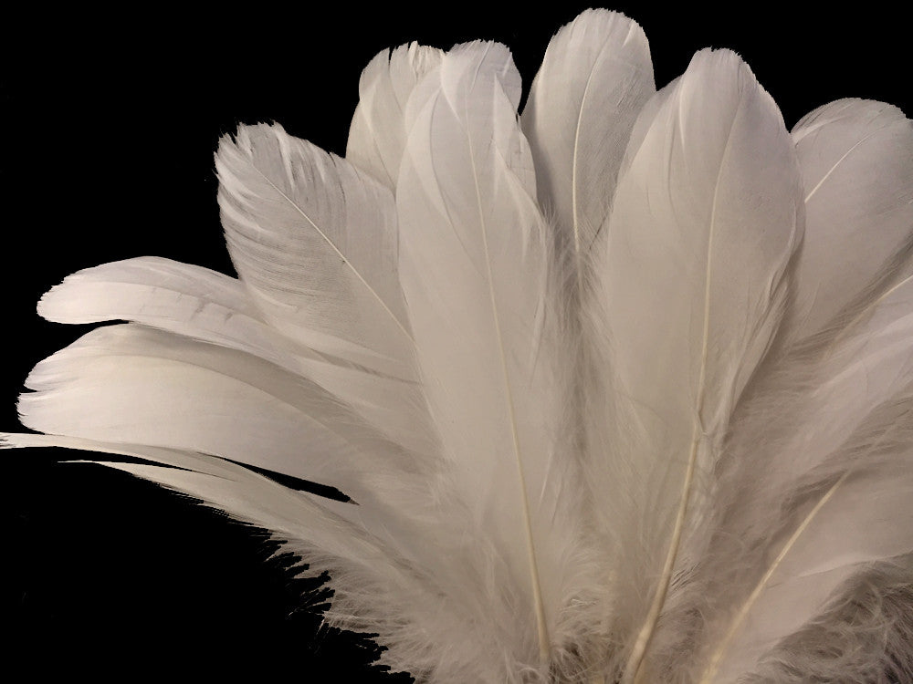 1/4 Lb - Ivory Goose Nagoire Wholesale Feathers (Bulk)