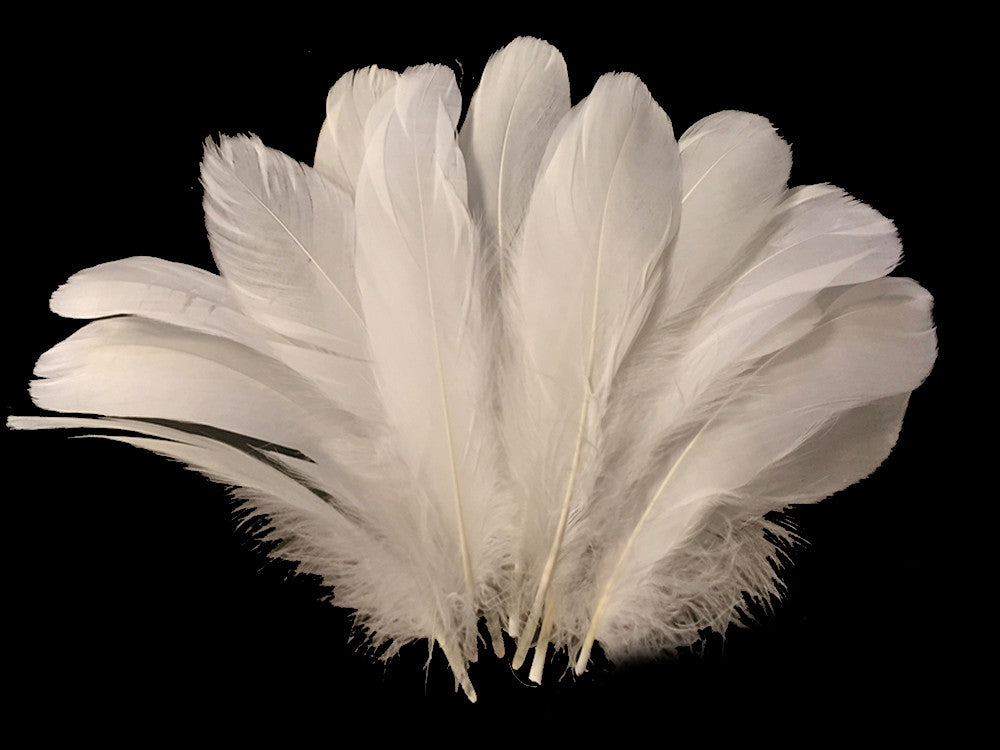 1 Pack - Ivory Goose Nagoire Loose Feather - 0.25 Oz.