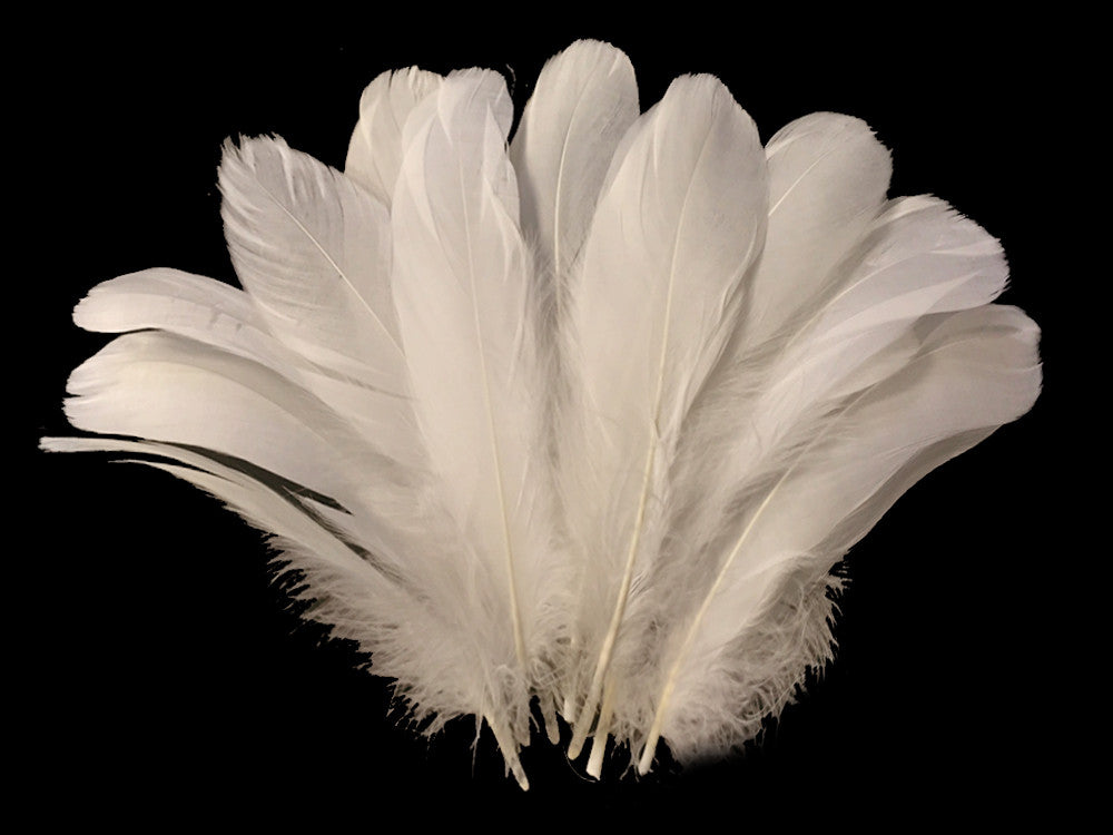 1/4 Lb - Ivory Goose Nagoire Wholesale Feathers (Bulk)