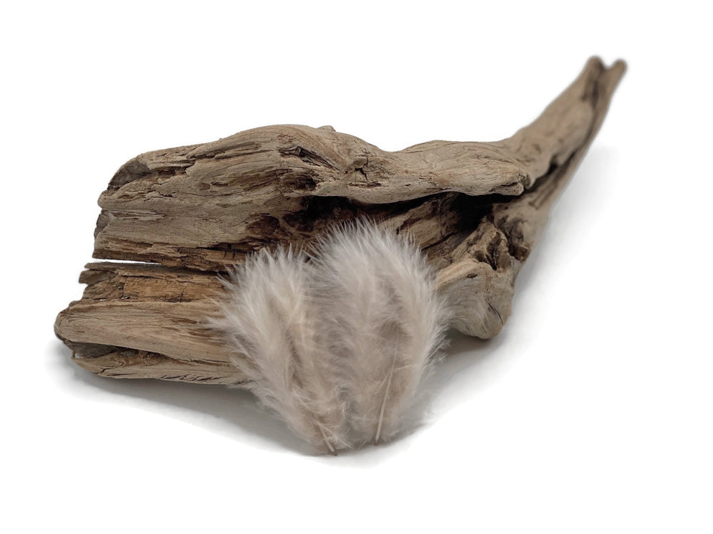 1/8 lbs.- Ivory Turkey Marabou Short Down Fluffy Loose Wholesale Feathers (Bulk)
