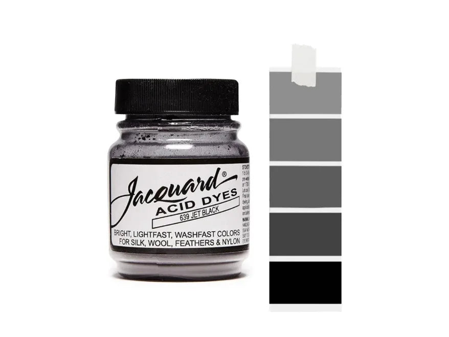 Jet Black Jacquard Acid Dyes - 1/2 Oz