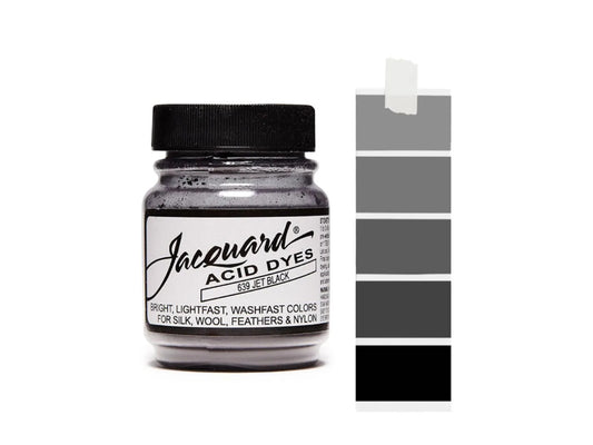 Jet Black Jacquard Acid Dyes - 1/2 Oz
