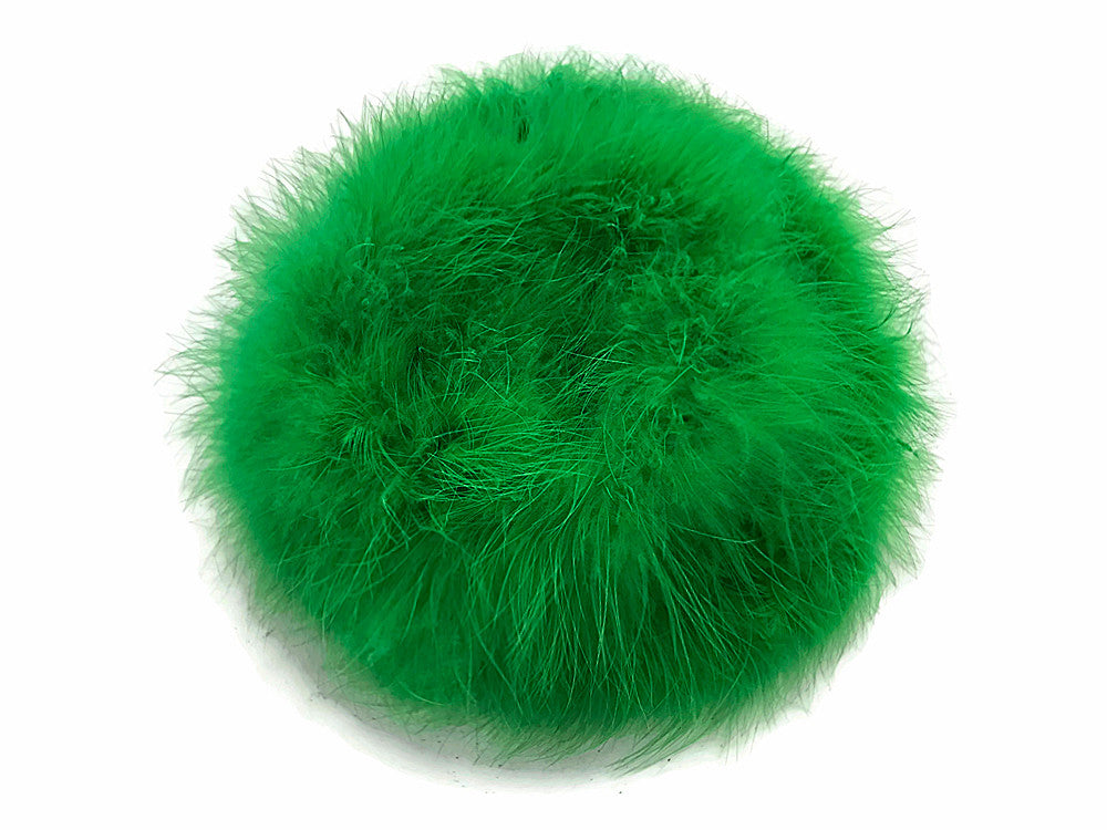 2 Yards - Kelly Green Turkey Medium Weight Marabou Feather Boa 25 Gram