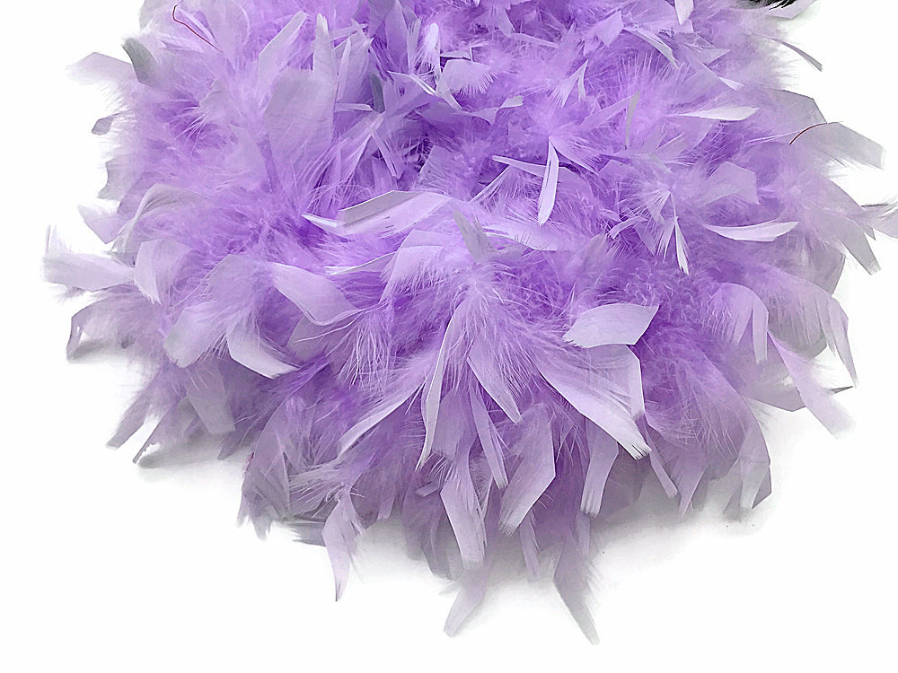 2 Yards - Lavender Heavy Weight Chandelle Feather Boa | 80 Gram