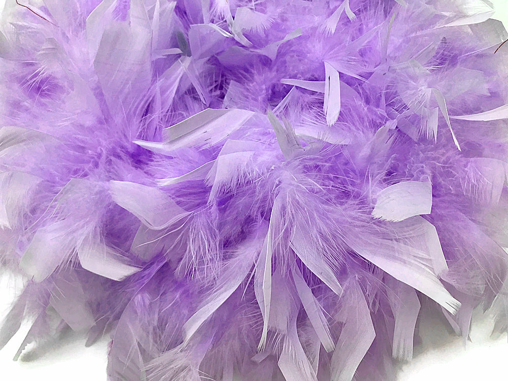 2 Yards - Lavender Heavy Weight Chandelle Feather Boa | 80 Gram