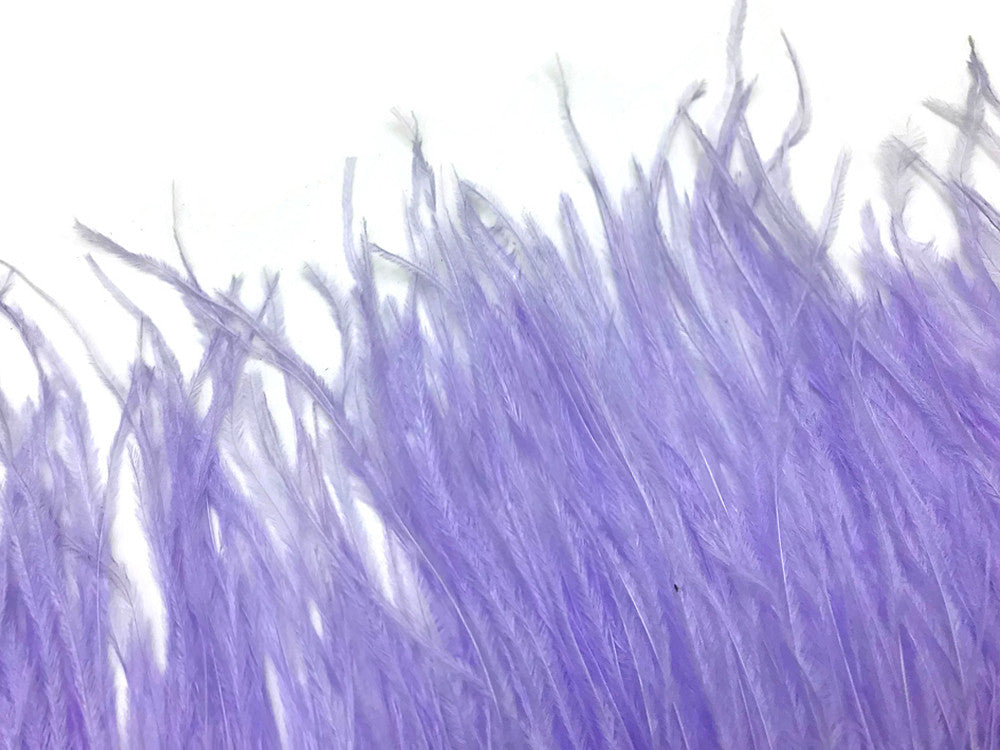 6 Inch Strip - Lavender Ostrich Fringe Trim Feather