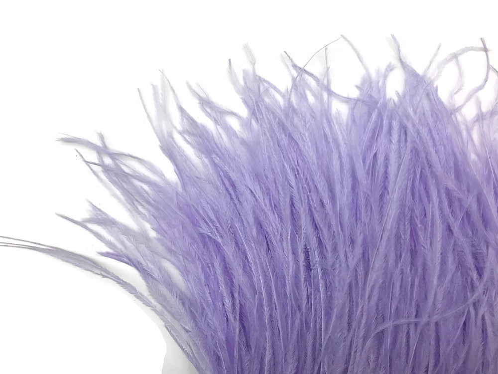 6 Inch Strip - Lavender Ostrich Fringe Trim Feather