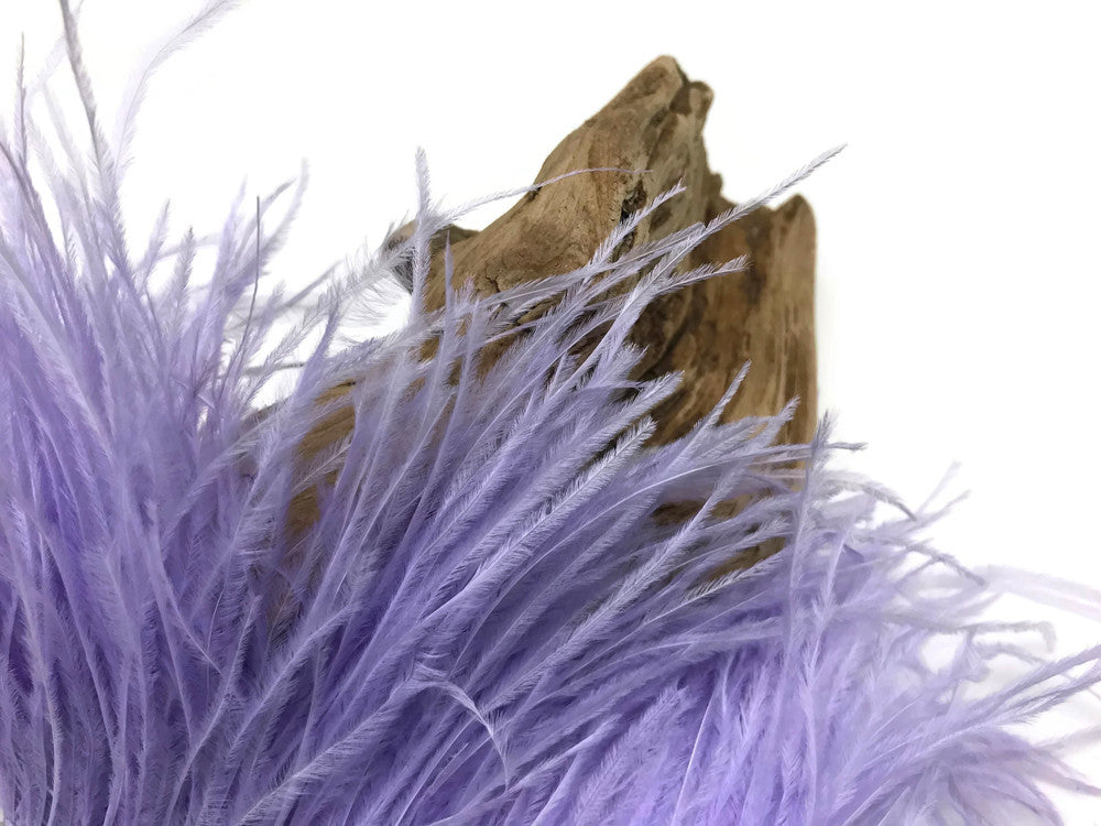 6 Inch Strip - Lavender Ostrich Fringe Trim Feather