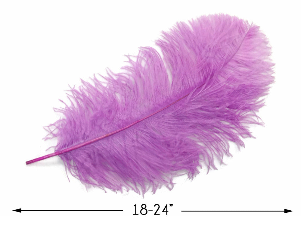 1/2 Lb. - 18-24" Lavender Large Ostrich Wing Plume Wholesale Feathers (Bulk)