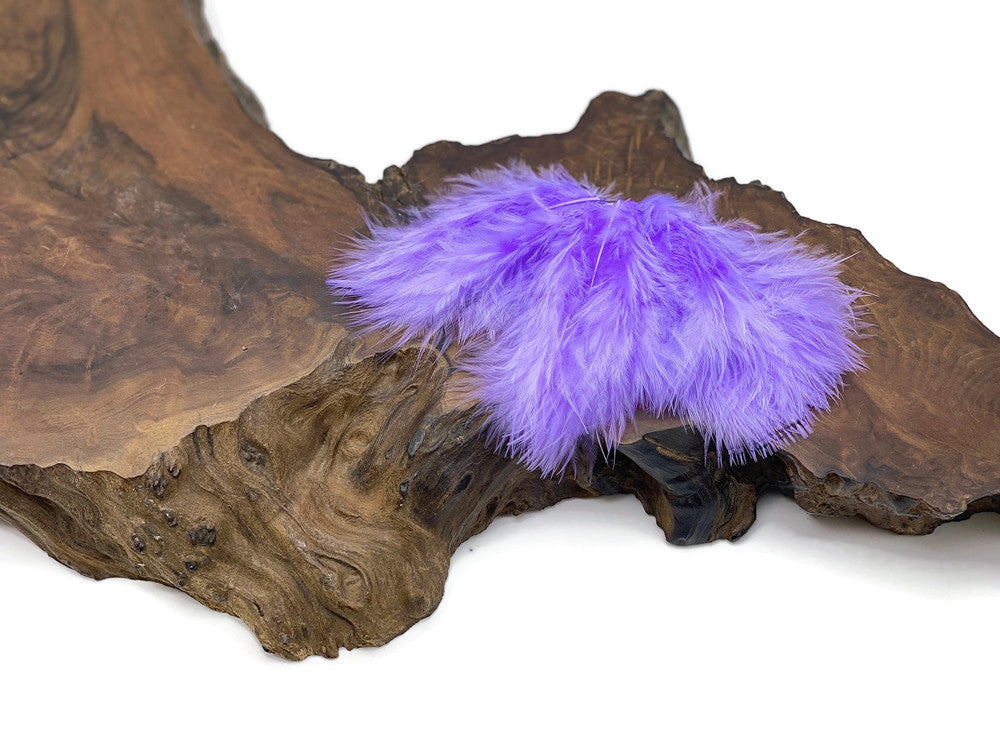 1 Pack - Lilac Turkey Marabou Short Down Fluff Loose Feathers 0.10 Oz.