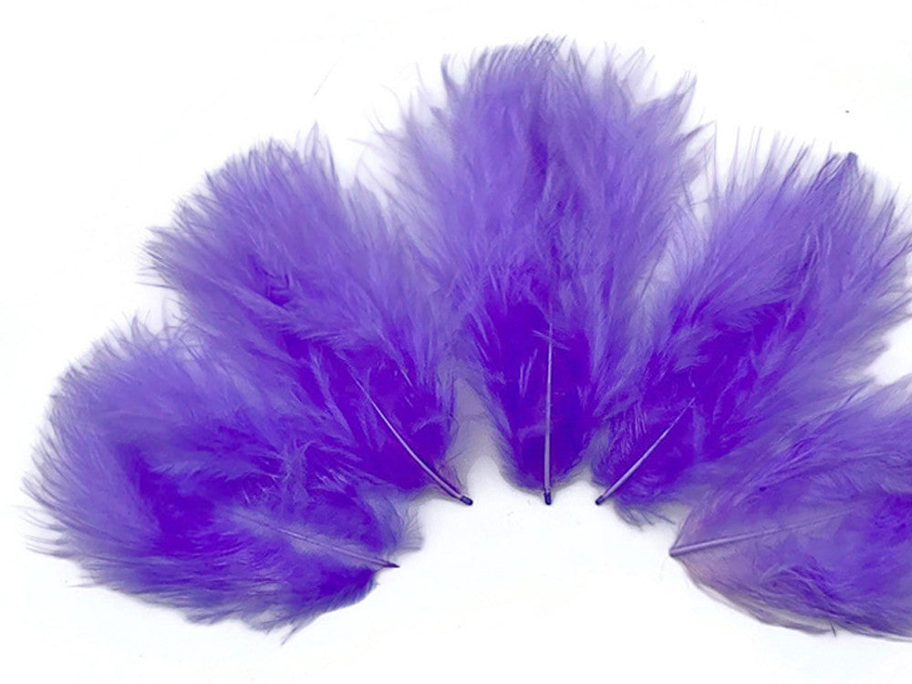 1 Pack - Lilac Turkey Marabou Short Down Fluff Loose Feathers 0.10 Oz.