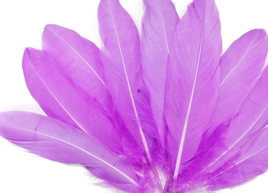 1/4 lbs. - Lavender Goose Satinettes Pallet Soft Wing Quill Wholesale Feathers (Bulk)