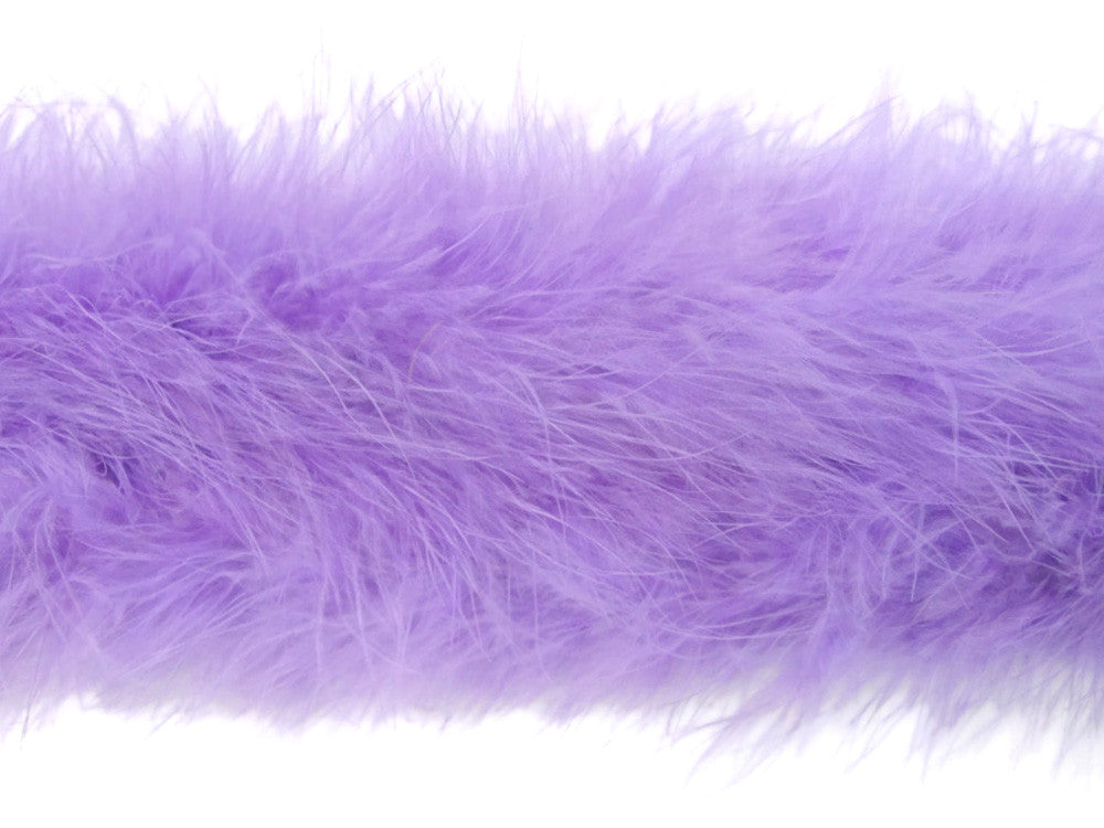 2 Yards - Lavender Turkey Medium Weight Marabou Feather Boa 25 Gram