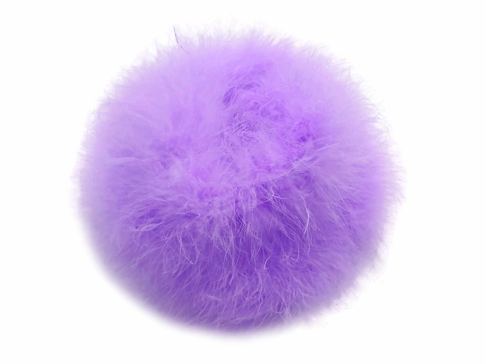 2 Yards - Lavender Turkey Medium Weight Marabou Feather Boa 25 Gram