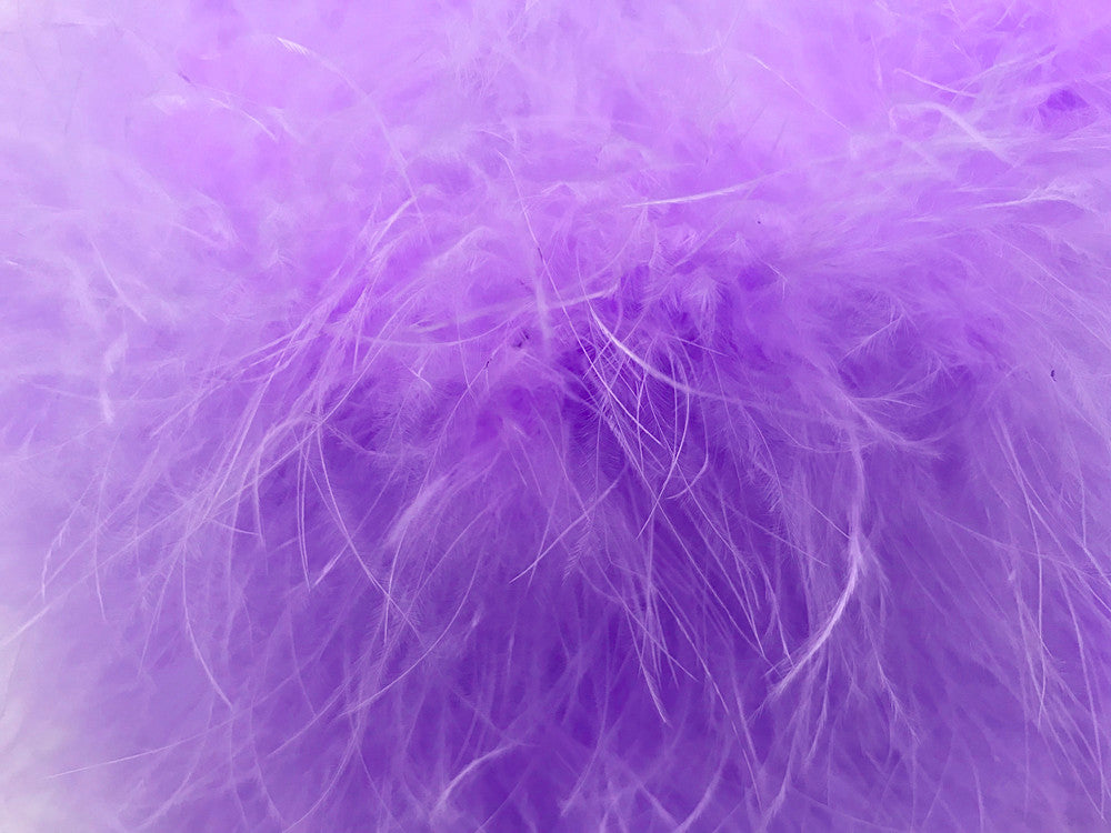 2 Yards - Lavender Turkey Medium Weight Marabou Feather Boa 25 Gram