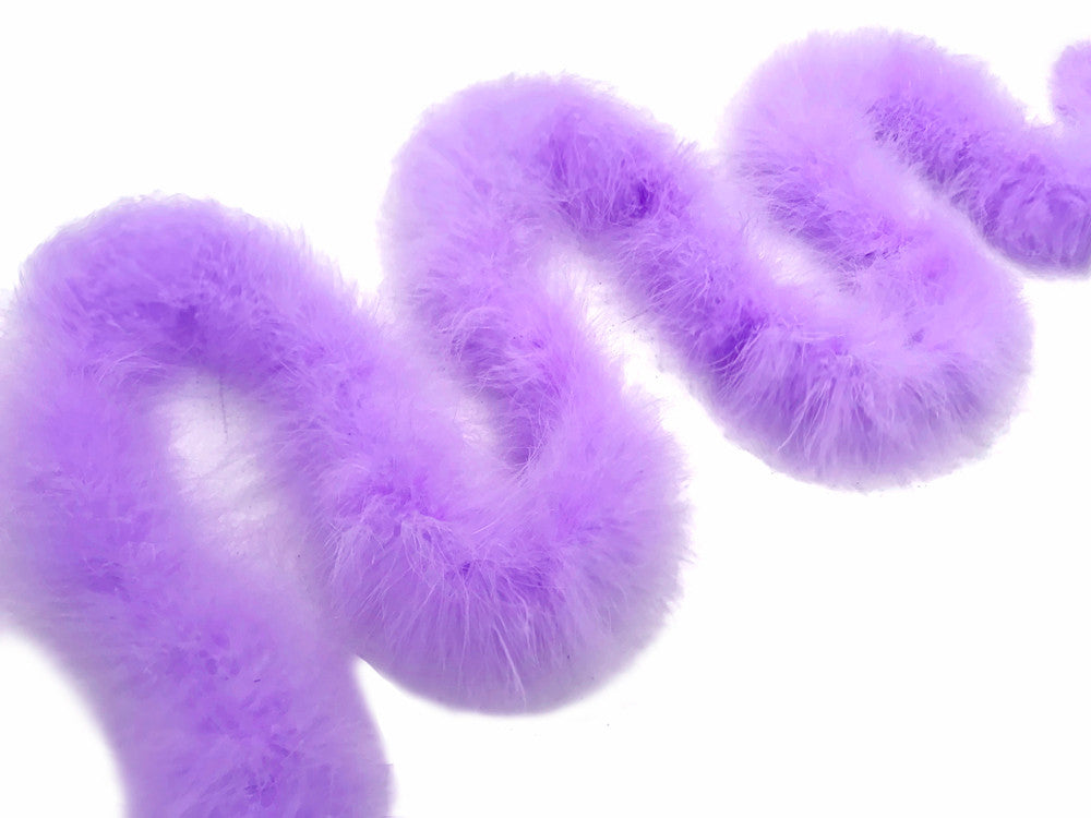 2 Yards - Lavender Turkey Medium Weight Marabou Feather Boa 25 Gram