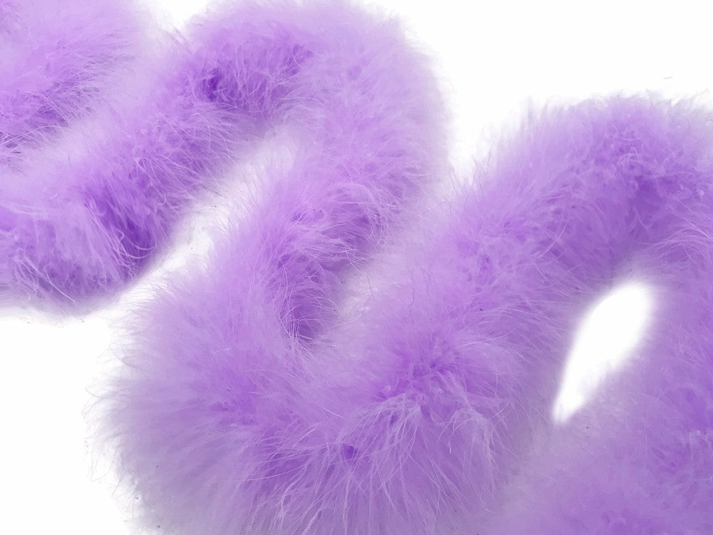 2 Yards - Lavender Turkey Medium Weight Marabou Feather Boa 25 Gram