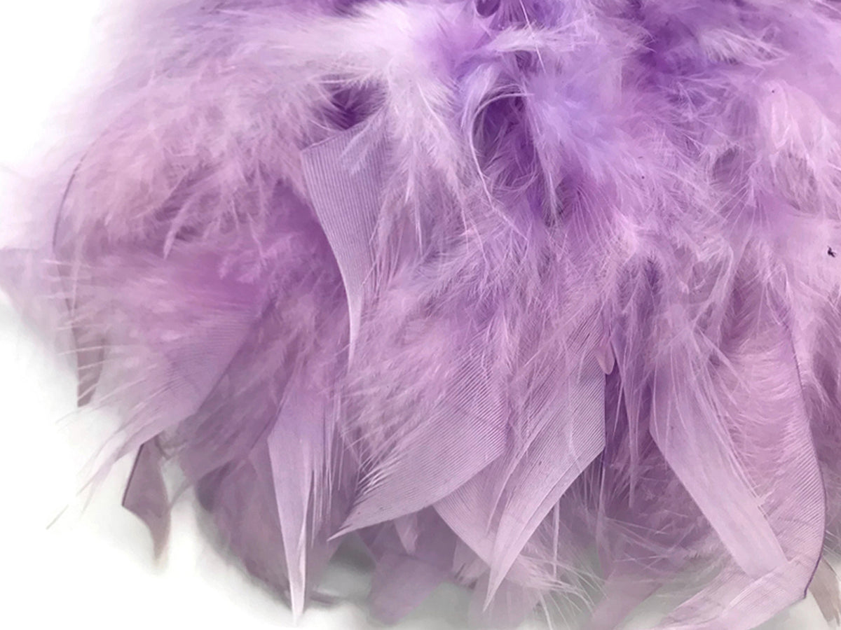 1 Yard – Lavender Chandelle Turkey Fluffy Feather Trim
