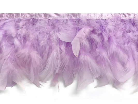 1 Yard – Lavender Chandelle Turkey Fluffy Feather Trim 