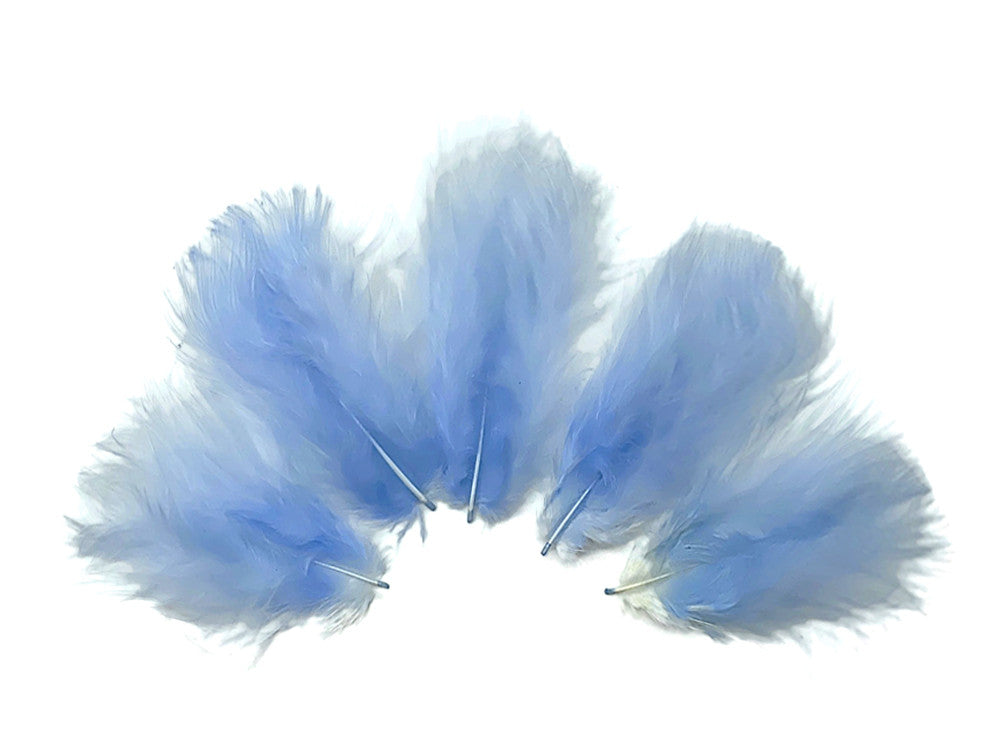 1 Pack - Baby Blue Turkey Marabou Short Down Fluff Loose Feathers 0.10 Oz.