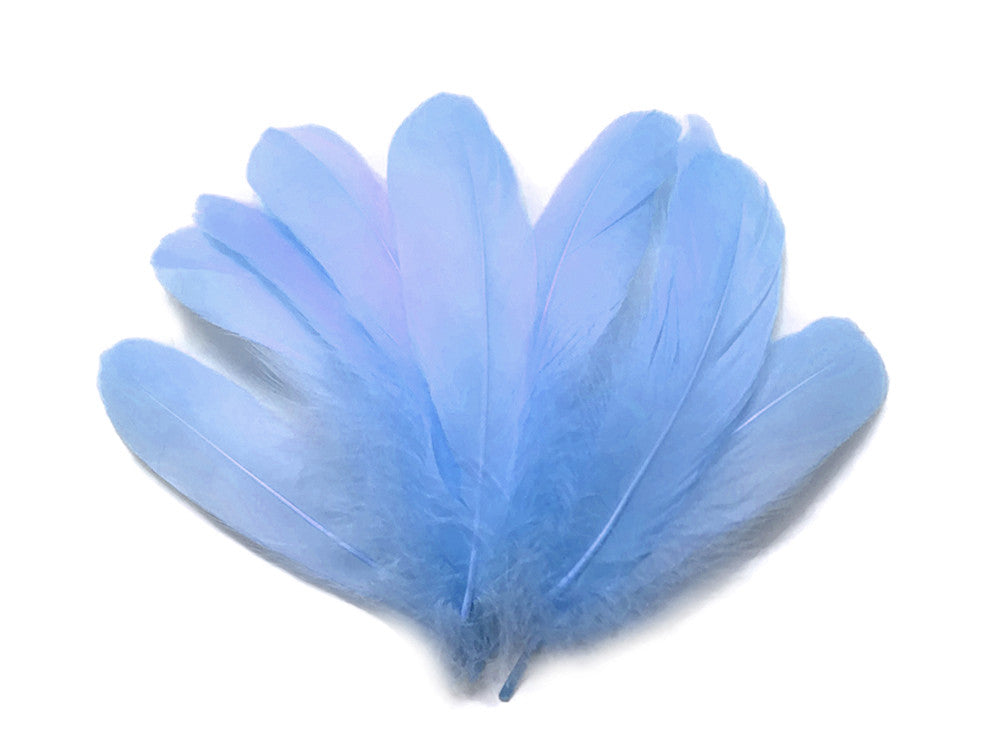 1 Pack - Light Blue Goose Nagoire Loose Feather - 0.25 Oz.