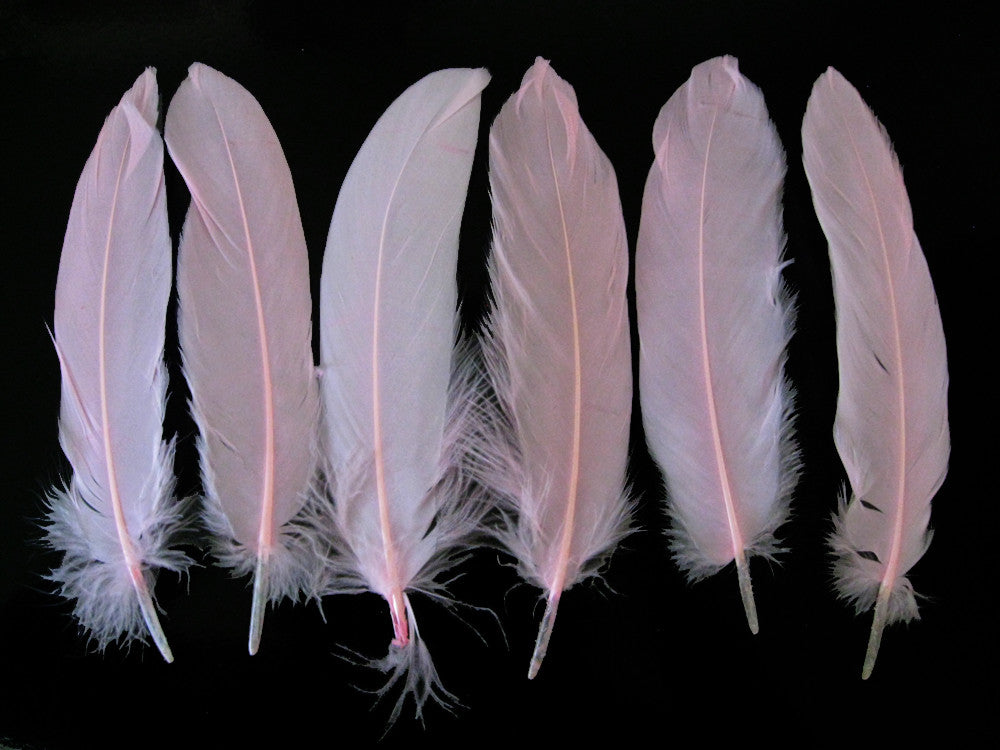 1/4 Lb - Baby Pink Goose Satinettes Wholesale Loose Feathers (Bulk)