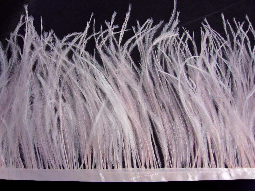 10 Yards - Baby Pink Ostrich Fringe Trim Wholesale Feather (Bulk)