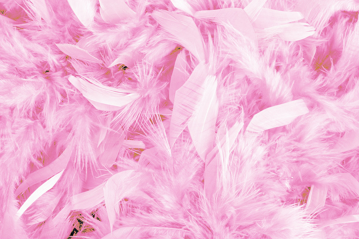1 Yard – Light Pink Chandelle Turkey Fluffy Feather Trim