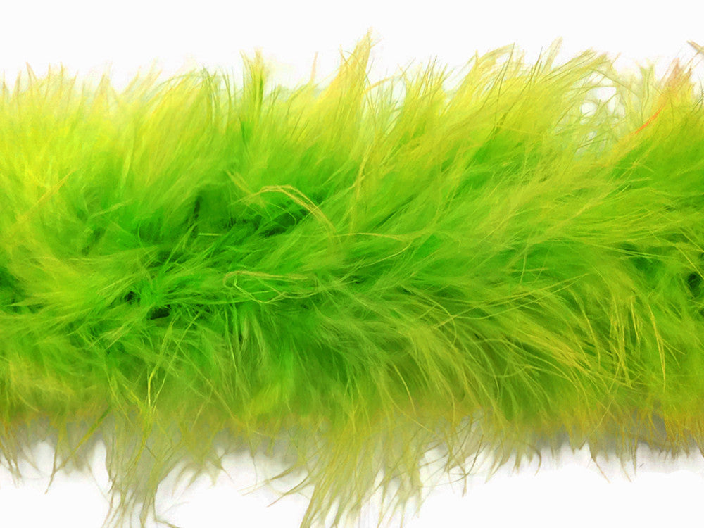 2 YARDS LIME GREEN Marabou Feather Boa 25 gram Moonlight Feather