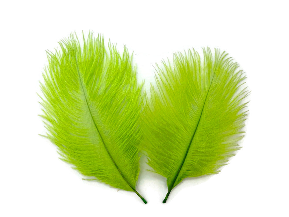 Wholesale Pack - Lime Green Ostrich Small Confetti Feathers (Bulk)