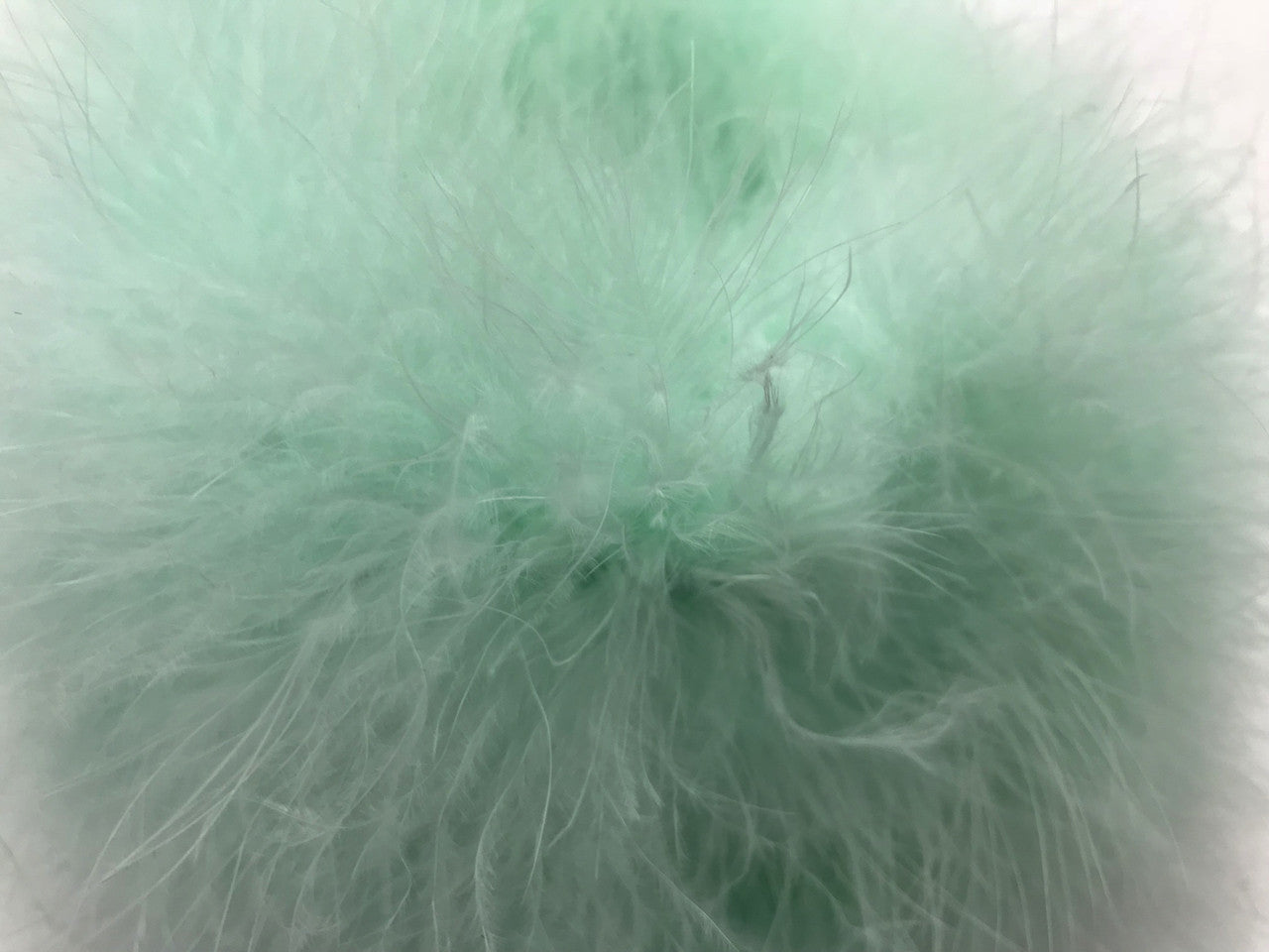 2 Yards - Fresh Mint Turkey Medium Weight Marabou Feather Boa 25 Gram