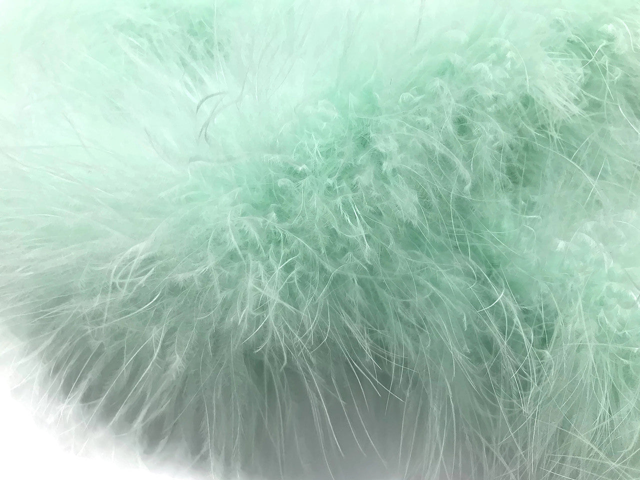 2 Yards - Fresh Mint Turkey Medium Weight Marabou Feather Boa 25 Gram