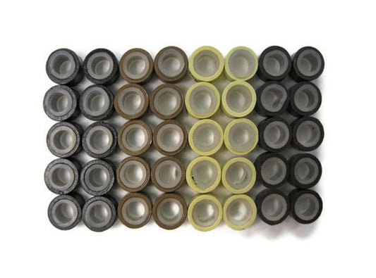 40 Pcs - Mix Silicone Micro Ring Beads For Feather Hair Extensions