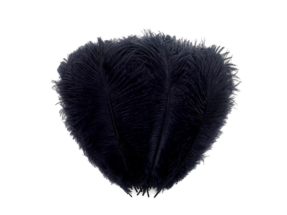 1/2 lb. - 14-17" Navy Blue Ostrich Large Body Drab Wholesale Feathers (Bulk)