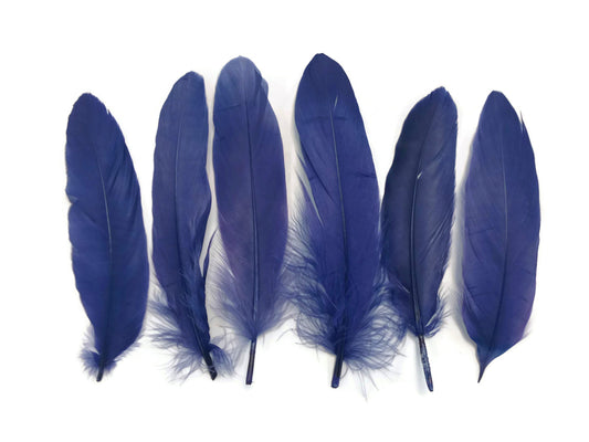 1 Pack - Navy Blue Goose Satinettes Pallet Soft Wing Quill Loose Feathers - 0.3 Oz