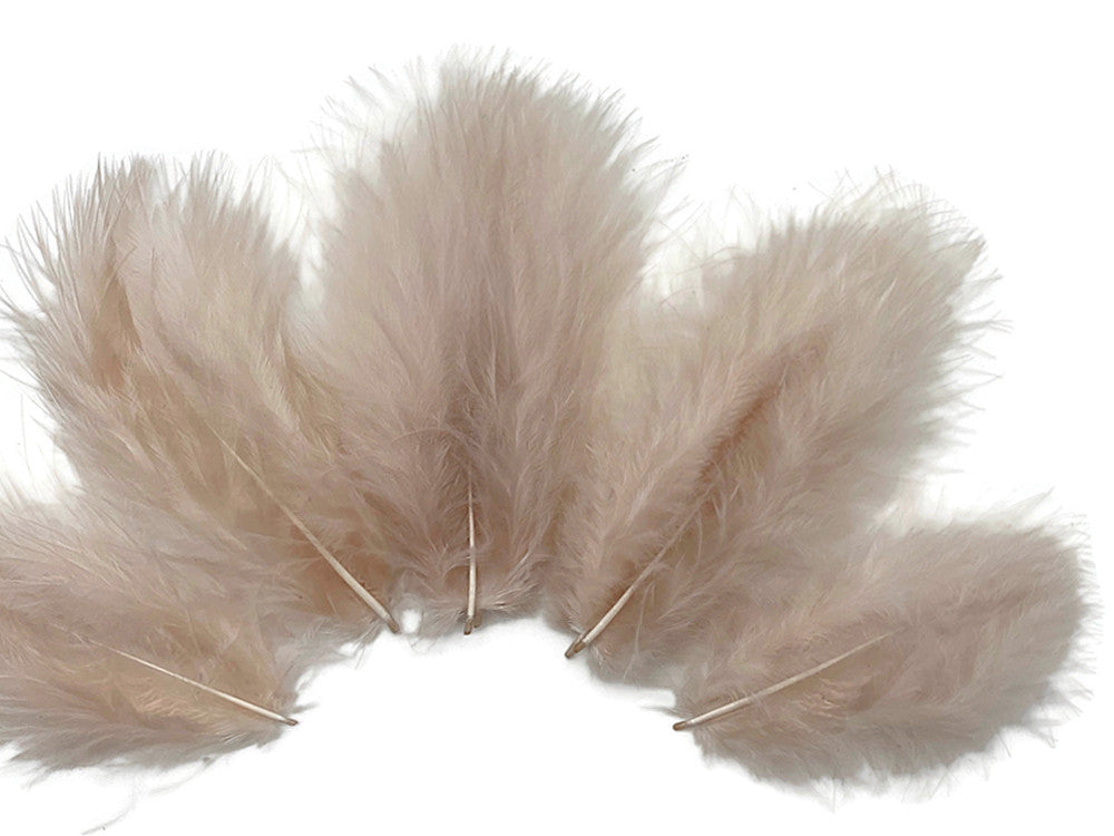 1/4 Lb - Nude Turkey Marabou Short Down Fluffy Loose Wholesale Feathers (Bulk)