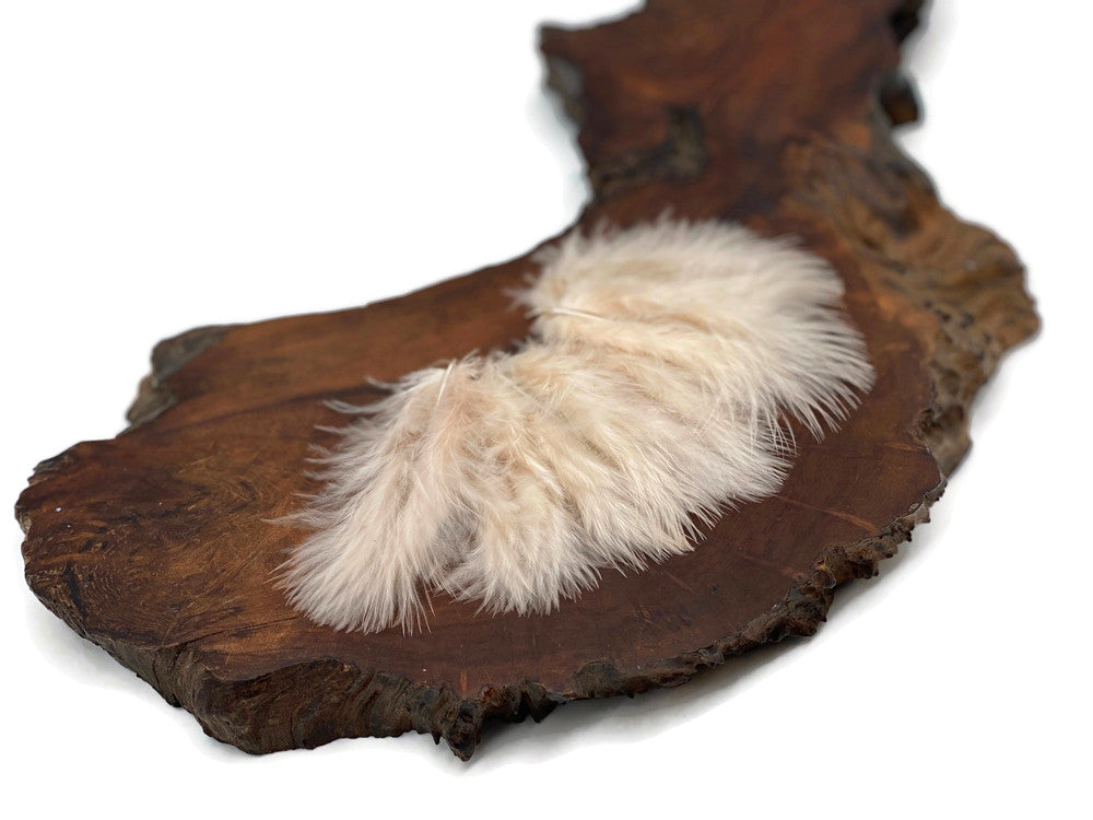 1/4 Lb - Nude Turkey Marabou Short Down Fluffy Loose Wholesale Feathers (Bulk)