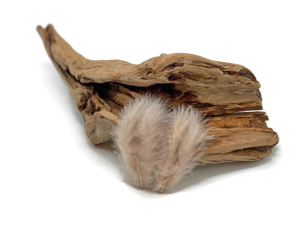 1/4 Lb - Nude Turkey Marabou Short Down Fluffy Loose Wholesale Feathers (Bulk)