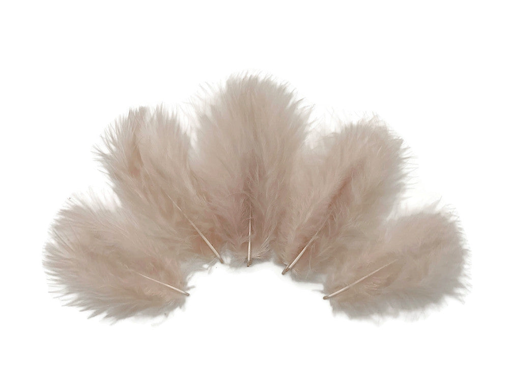 1 Pack - Nude Turkey Marabou Short Down Fluff Loose Feathers 0.10 Oz.