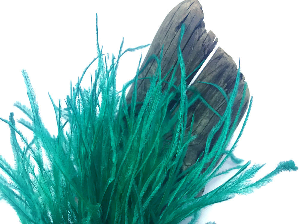 10 Yards - Ocean Green Ostrich Fringe Trim Wholesale Feather (Bulk)