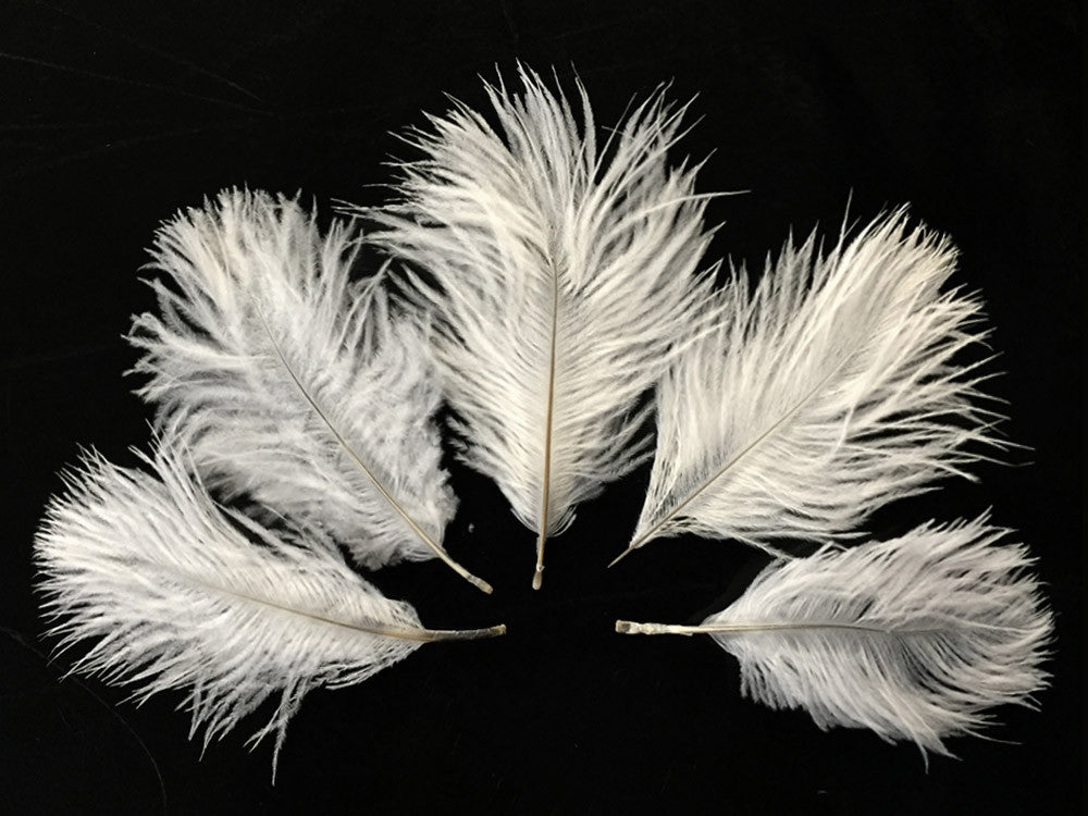 1 Pack - Off White Ostrich Small Confetti Feathers 0.3 Oz