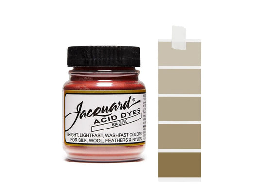 Olive Green Jacquard Acid Dyes - 1/2 Oz
