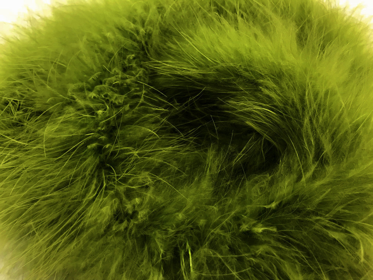 2 Yards - Moss Green Turkey Medium Weight Marabou Feather Boa 25 Gram