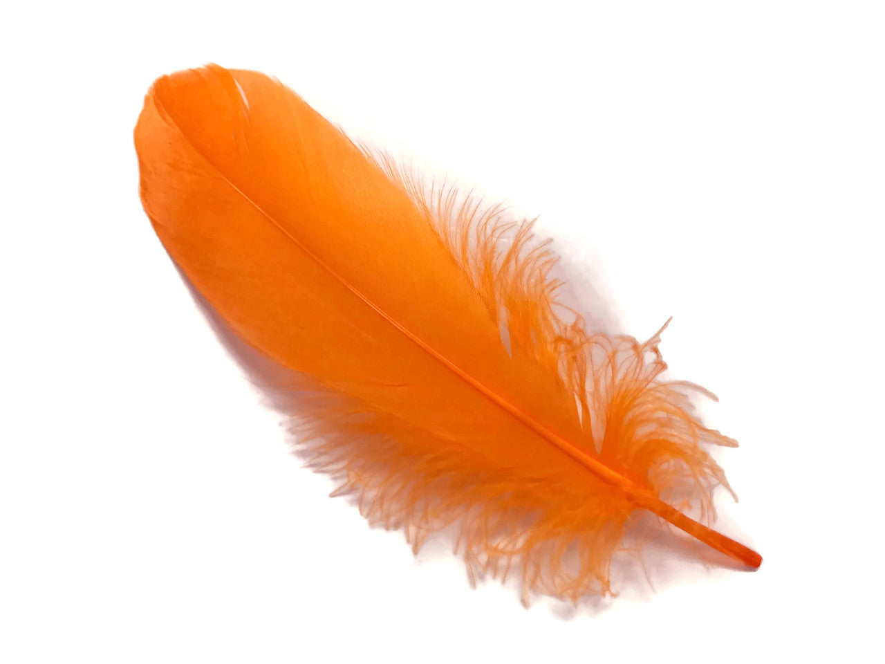 1 Pack - Orange Goose Nagoire Loose Feather - 0.25 Oz.