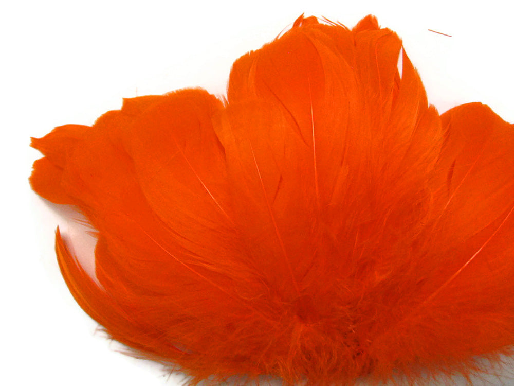 1/4 lbs. - Orange Goose Nagoire Wholesale Feathers (Bulk)