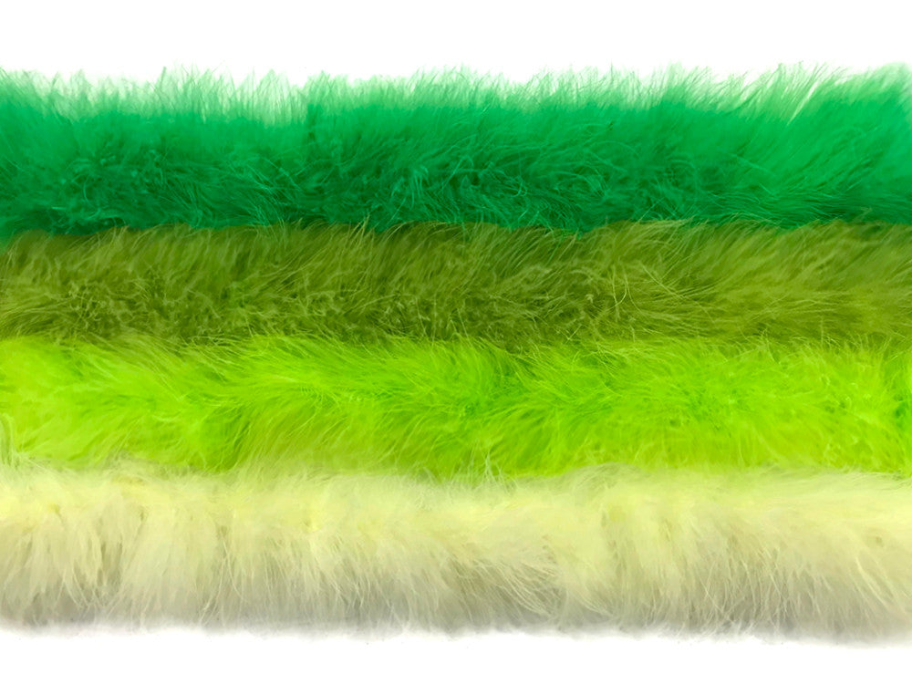 2 Yards - Pale Yellow Turkey Medium Weight Marabou Feather Boa 25 Gram