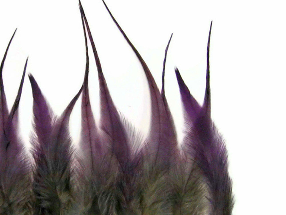 1 Dozen - Pandora Blendz Short Whiting Farm Rooster Saddle Hair Extension Feathers 