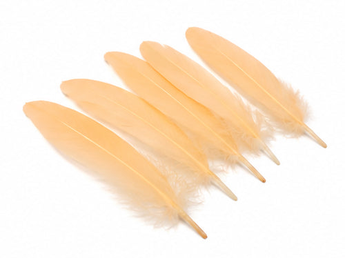 1/4 lbs. - Peach Goose Satinettes Pallet Soft Wing Quill Wholesale Feathers (Bulk)