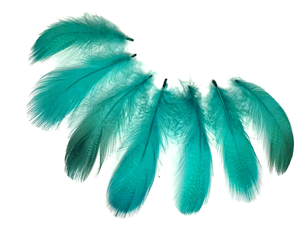 1 Pack - Peacock Green Mallard Duck Flank Plumage Feathers 0.10 Oz.