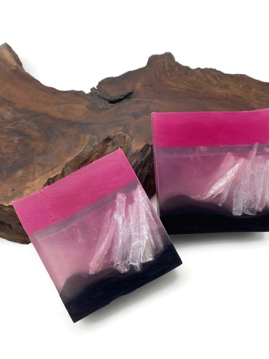 Pink Tourmaline Crystal Soap